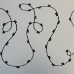 Prep for fingerprint holiday lights project: draw light strand with sockets