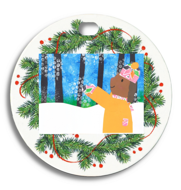 Personalized Wreath Ornament - Image 3